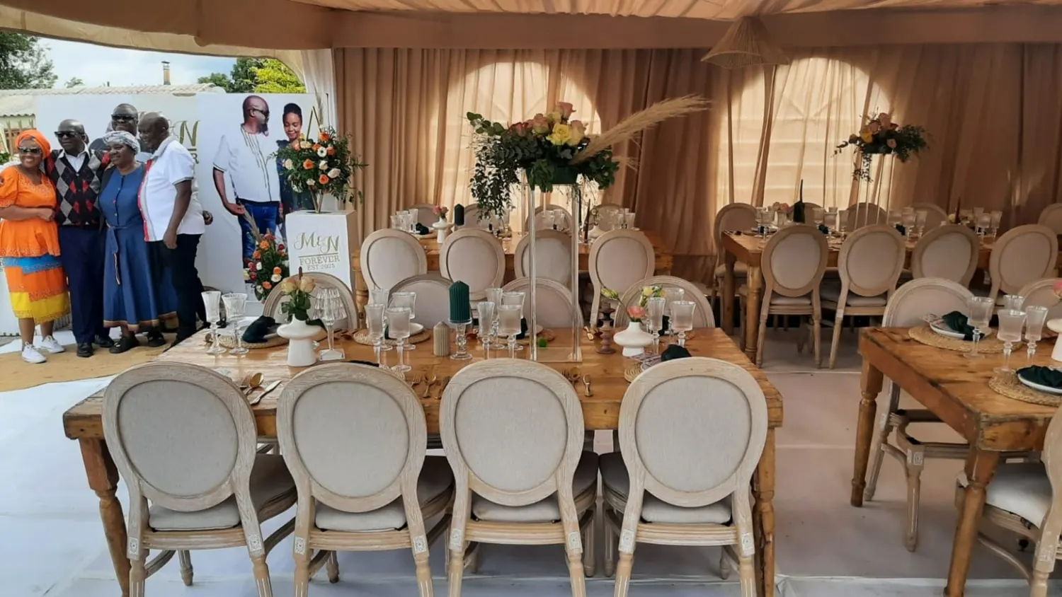 Real Sista Sista Creations reception styling
